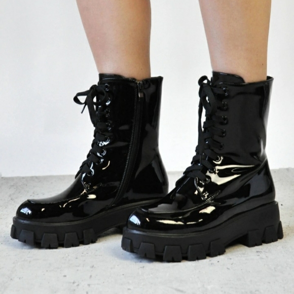 Combat Black boots - Picture 3 of 4